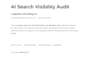 audit your site for chatgpt and ai visibility